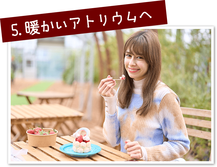 暖かいアトリウムへ